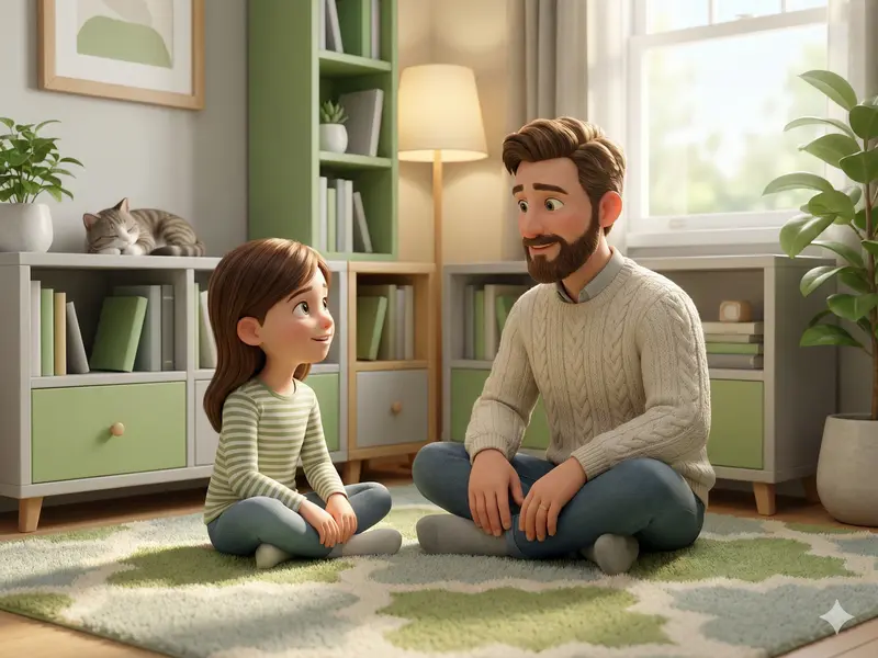 برای کاهش پرخاشگری کودک، گفتگو را جایگزین واکنش کنید.