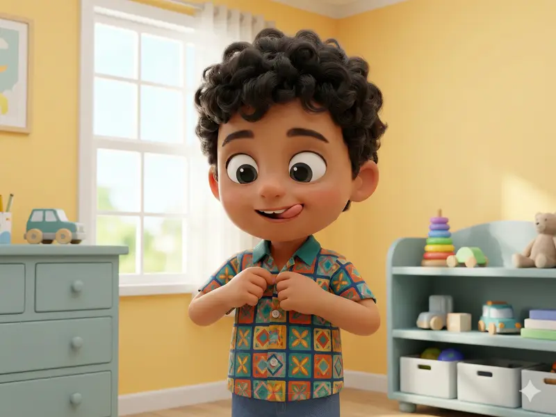 تربیت کودک مستقل از دل کارهای ساده