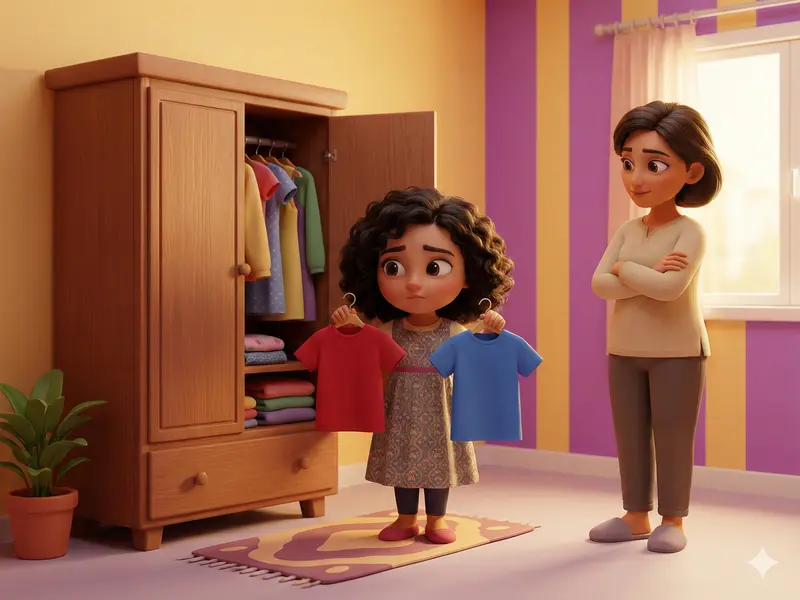 اجازه به کودک برای تصمیم‌گیری‌های کوچک برای داشتن اعتماد به نفس