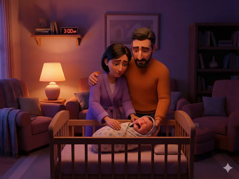 در برابر گریه نوزاد چه واکنشی نشان دهیم؟ راهنمای واقعی و عملی برای پدرها و مادرها