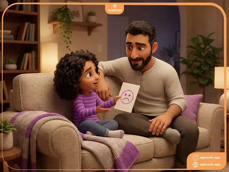 با کودک در مورد احساسات صحبت کنید!