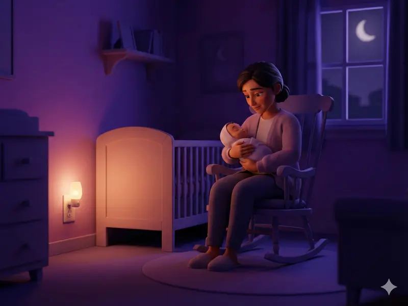 وقتی نوزاد از خستگی گریه می‌کند، چه باید کرد؟