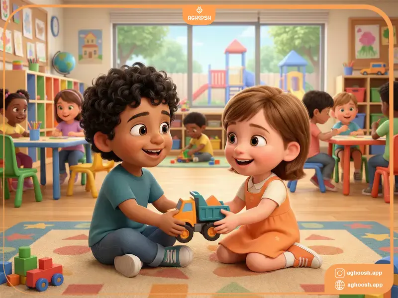 برای تقویت ارتباط کودک با دیگران تلاش کنید!