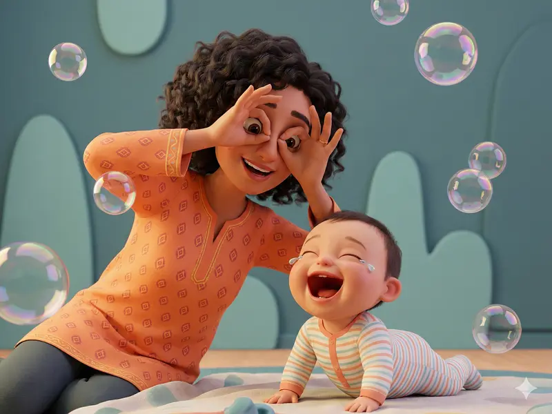 بازی، لبخند و واکنش به احساسات نوزاد؛ تقویت ارتباط عاطفی مادر و کودک