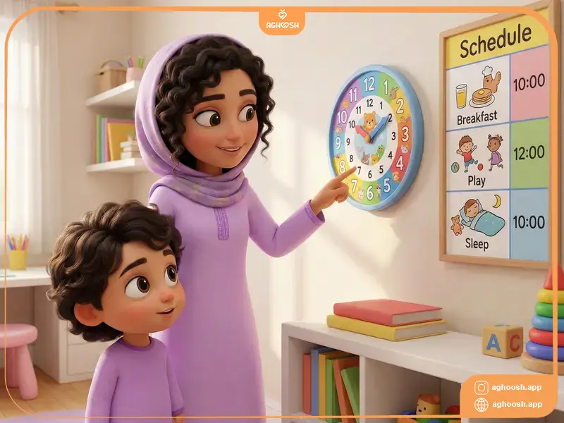 یک روند ثابت برای کودک ایجاد کنید!