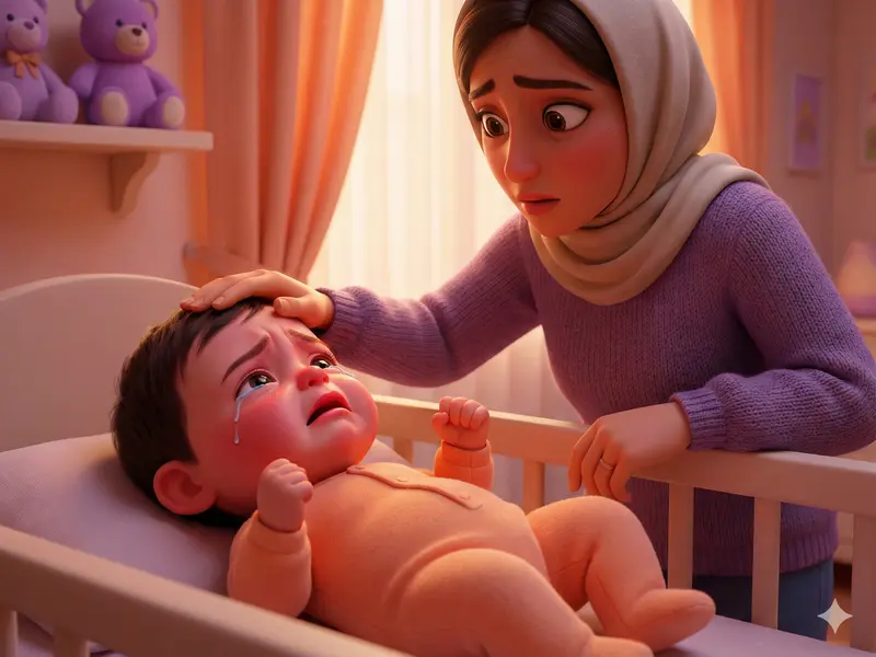 درد یا ناراحتی جسمی: یکی از علل گریه نوزاد