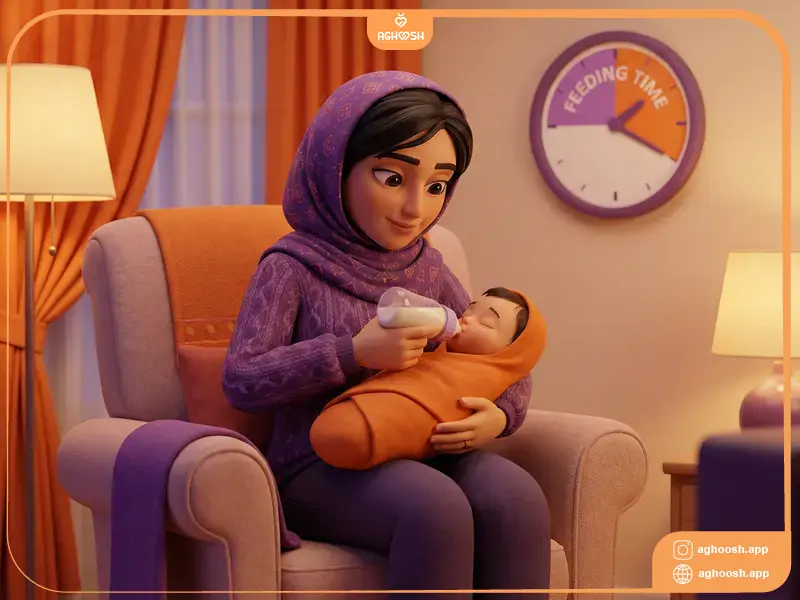 چند وقت یکبار باید به نوزاد غذا داد؟