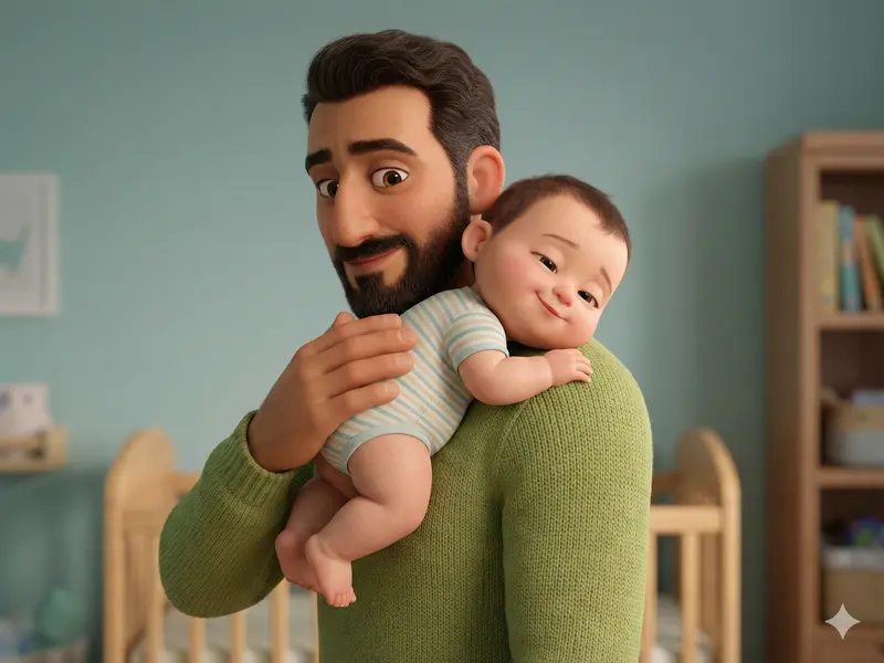 واکنش درست به گریه نوزاد هنگام گرسنگی